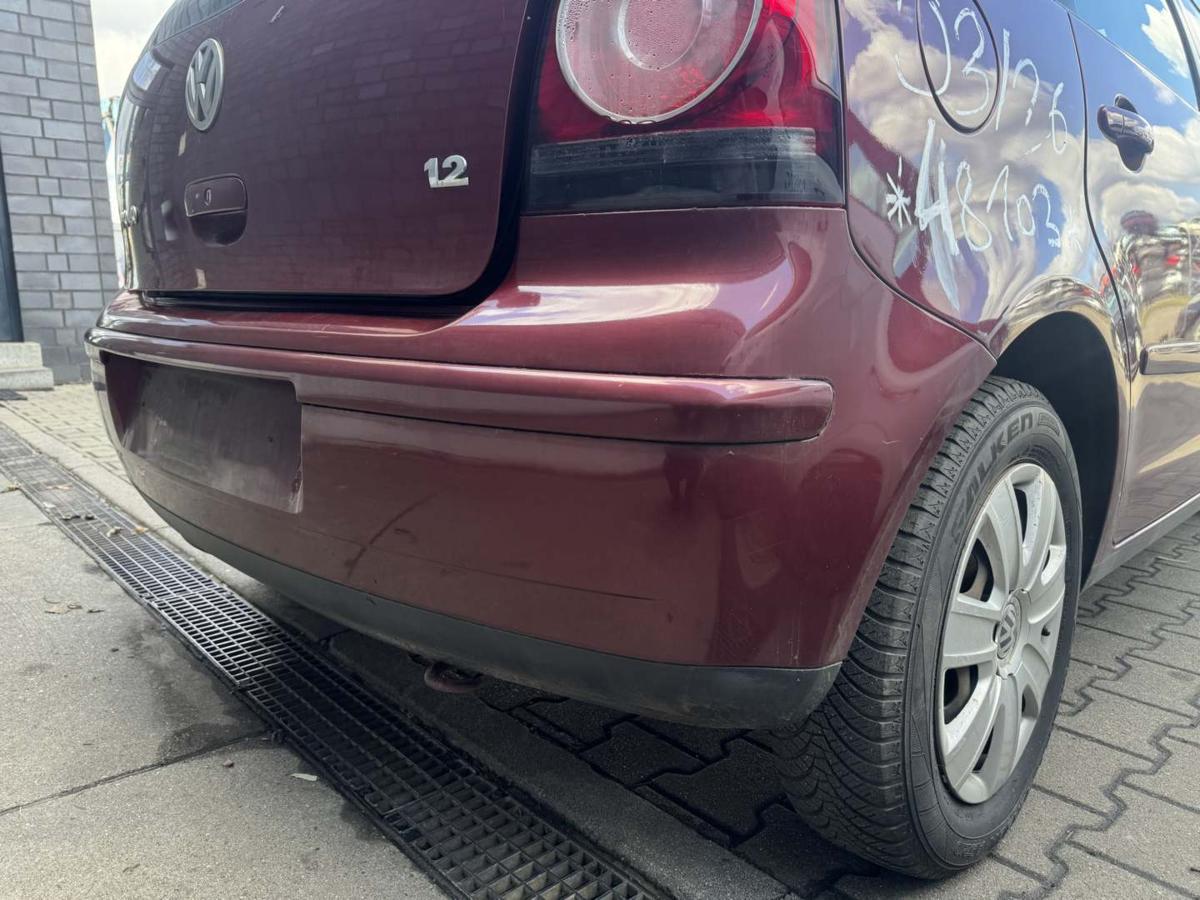 VW Polo 9N3 original Sto&szlig;stange Stossf&auml;nger hinten LC3R Winterred Bj.2005